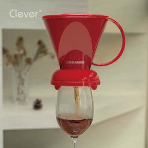 Cafetera de Filtro de Plástico Resistente, Color Rojo, Forma Trapezoidal, Marca Eastman Tritan, Libre de BPA, para Oficinas y Cocinas - Product Image 5