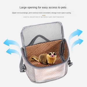Crossbody nefes yaz gezi kuş yürüyüş cilt şakayık kafes taşınabilir paket yolu plastik kutu için şeker planör bezi çanta Oxford - Product Image 4