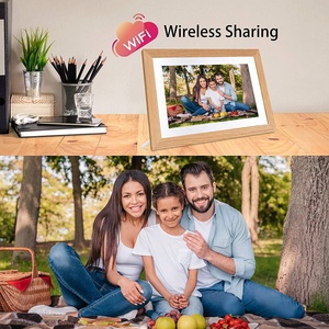 Marco de Fotos Digital WiFi de 10.1 Pulgadas con Pantalla Táctil IPS, Rotación Automática, Comparte Fotos/Vídeos a través de la Aplicación Frameo (Borde de Madera) - Product Image 6