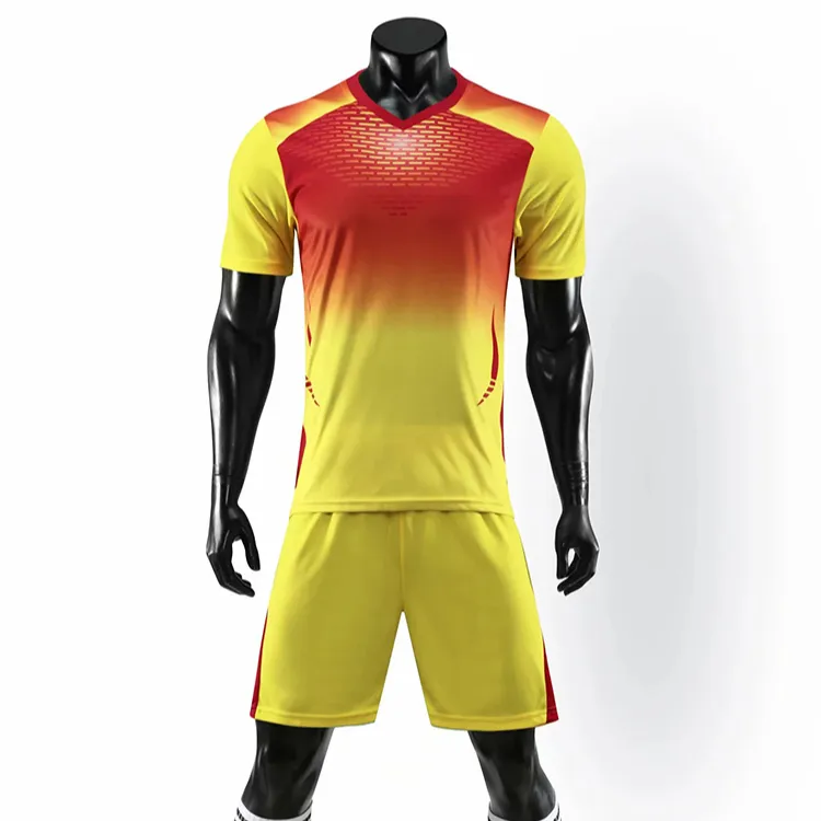 High quality Polyester Material soccer jersey shorts kits Uniforms outdoor indoor soccer uniforms set of men