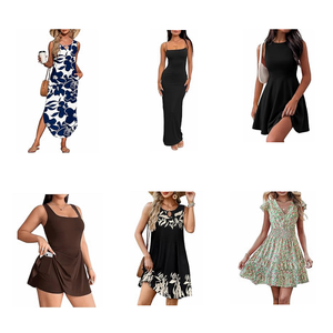 Robes décontractées pour femmes, vêtements de mode féminins, nouvelle tendance, vente chaude, robe élégante pour femme mature, nouveau modèle, robes en polyester/coton - Product Image 4