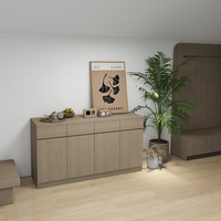 Ensemble de mobilier de chambre d'hôtel moderne, lits simples et doubles pour projets de chambres d'hôtes