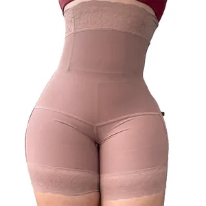 महिला स्लिमिंग पेट नियंत्रण पूर्ण शरीर शेपर उच्च कमर हिप और बट चोर पैंट संपीड़न प्लस आकार निजी लेबल Shapewear