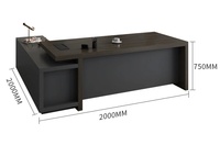 Bureau de direction moderne en bois convertible et extensible Hongqiao HQ-1216, vente en gros de meubles Foshan, OEM personnalisé, avec garantie de 3 ans