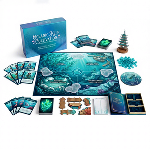 เกมกระดาน F Eco พร้อมตัวต่อ Meeples ทำจากไบโอพลาสติก รีไซเคิลได้ 100% ตามหลักเศรษฐกิจแบบวงจร สำหรับการเล่นที่เป็นมิตรต่อสิ่งแวดล้อม กล่องฝาปิดแบบประกบ - Product Image 2