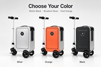 Valise cabine pour femme de 20 pouces, roulettes silencieuses universelles, matériau en aluminium léger, design moderne, fonctionnalité variée, durable