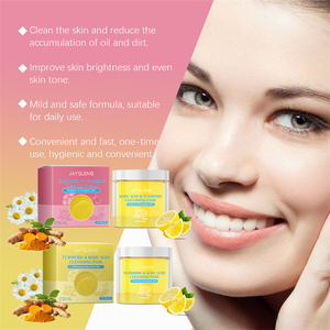 Jaysuing 55 piezas cúrcuma Ácido Kójico almohadillas <span class=keywords><strong>de</strong></span> limpieza <span class=keywords><strong>lavado</strong></span> <span class=keywords><strong>de</strong></span> cara exfoliante brillo acné reducción 60 piezas almohadillas <span class=keywords><strong>de</strong></span> limpieza para la cara - Product Image 3