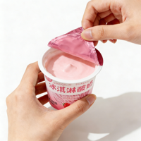 Gobelets en plastique personnalisés avec couvercle pour yaourt, contenants en PP avec couvercles, gobelets pour yaourt grec, emballage pour gobelets à flocons d'avoine