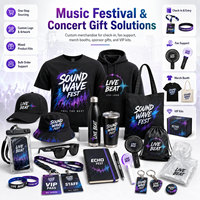 Paquete de Regalo Personalizado para Campañas Musicales con Batería Externa, Taza, Paraguas, Cuaderno y Llavero para Eventos de Promoción de Marca