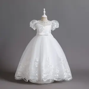Y020 Mädchen Prinzessin Mädchen Kleid Kinder Prom Ballkleider Hochzeits feier Blumen kleider Für Alter 10 Jahre
