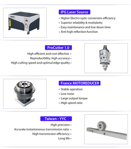 Máy cắt <span class=keywords><strong>laser</strong></span> sợi CNC tốc độ cao GWEIKE 6000*2500mm dùng cho kim loại tấm như thép không gỉ, thép cacbon, nhôm, công suất cao - Product Image 4