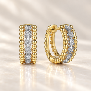 Orecchini a Cerchio Rotondi per Donne, Accessori per Orecchie Semplici per Uso Quotidiano - Product Image 3