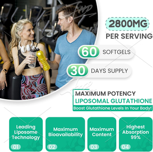 OEM Private Label 1000mg 60Caps integratore antiossidante L glutatione Softgel capsule per lo sbiancamento della pelle - Product Image 4