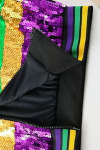 ใหม่มาร์ดิกราส์เสื้อโค้ทสำหรับผู้หญิงเสื้อแจ็กเก็ตปักเลื่อมของเด็กผู้หญิงตัวเล็กสำหรับ Mardi Gras - Product Image 3