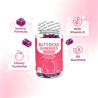 Gummies Naturelles pour le Remodelage des Hanches à la Vitamine E Pêche – Soutien à la Croissance Musculaire – 60 Comprimés – Complément Alimentaire pour Adultes – OEM ODM Privé