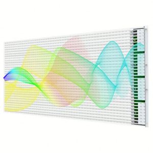 P4-8 tùy chỉnh HD đầy đủ màu sắc cửa sổ kính quảng cáo phim lớn ngoài trời linh hoạt trong suốt LED hiển thị - Product Image 2