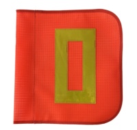 Drapeaux de sécurité d'avertissement de vente chaude Drapeaux de panneaux de signalisation en maille orange
