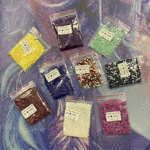 Forets carrés complets en résine haut de gamme 90 couleurs comprenant AB Dust Glittery Soft Short Lint Elf Princess 5D Diy Diamond Paintings Kits - Product Image 5