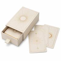 Jeu de tarot personnalisé, papier allemand noir 350 g/m², 78 cartes, ensemble complet, guide, boîte rigide, OEM, ODM, prix de gros