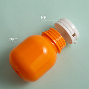 Bouteilles en plastique d'emballage médical Offre Spéciale 100ml bouteille de pilule <span class=keywords><strong>noire</strong></span> de médecine pour la vitamine de capsule avec le couvercle arrachable - Product Image 3