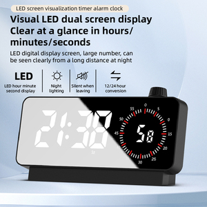 Đồng hồ báo thức với bộ đếm thời gian kỹ thuật số Đồng hồ để bàn Pin hoạt động đếm ngược cho Nghiên Cứu Văn phòng đồng hồ báo thức cho phòng ngủ - Product Image 3