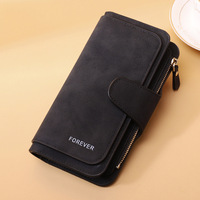 Dompet Wanita Murah Model Pendek Motif Benang RFID PU Rivet Lapisan Poliester Penutup Lipat Fashionable Tempat Koin