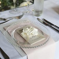 Support de Présentation en Acrylique Transparent de Luxe pour Assiettes de Présentation de Mariage et Événements - Grande Vente