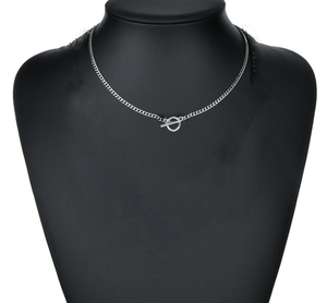 Collar con Cierre OT Chapado en Oro de 18K, Resistente al Agua, para Mujer, Collar de Acero Inoxidable de Moda 2026, Venta al Por Mayor - Product Image 3