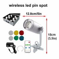 Grace dioperasikan baterai Pinspot nirkabel keren/hangat putih kendali jarak jauh magnetik LED Pin Spot