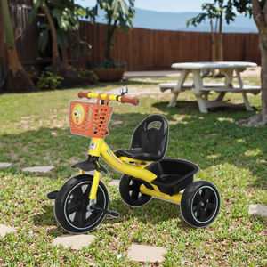Yeni stil bebek bisikleti 3-Wheel üç tekerlekli bisiklet için 2 ila 4 yaş çocuklar için sepet plastik Pedal üç tekerlekli bisiklet - Product Image 5