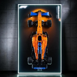 Venta al por mayor de fábrica: Decoración del hogar, exhibición moderna de lujo, luces LED de coches de carreras, <span class=keywords><strong>cuadro</strong></span> de arte físico, pintura enmarcada, arte de pared 3D de coches. - Product Image 2