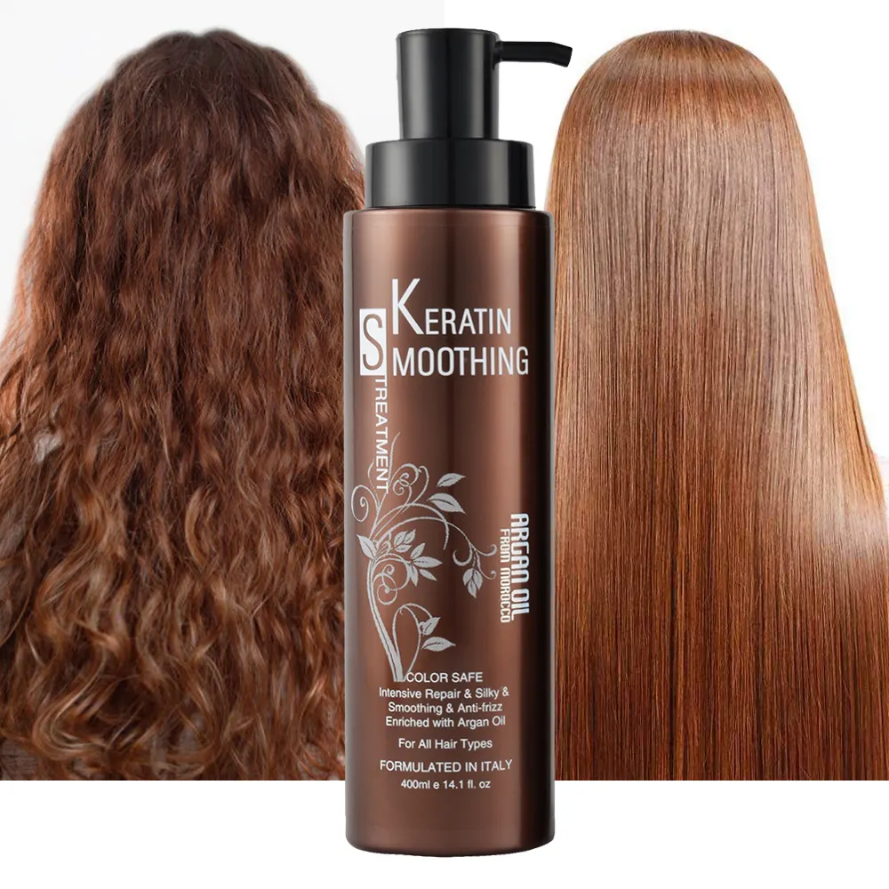 Chuyên nghiệp Salon sử dụng làm mịn tóc thẳng kem Brazil protein keratin điều trị tóc