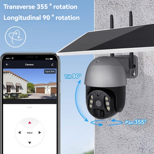 Ngoài trời 1080P Camera an ninh chuyển động phát hiện dễ dàng để thiết lập không dây pin lớn Camera An Ninh với panel năng lượng mặt trời - Product Image 3