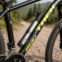 Pompe à vélo portable, gonfleur de pneus manuel, pompe à air haute pression pour le cyclisme et les voyages