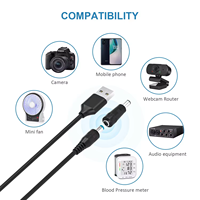 USB DC Aluminium-Ladekabel mit 13 Adaptersteckern, PVC, 3A Schnellladung für Computer, Powerbank, Scanner, DVR