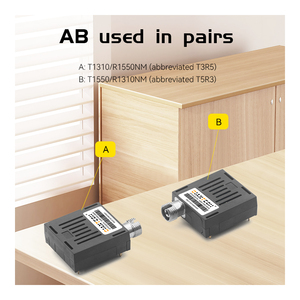 โมดูล1X9ไฟเบอร์เดี่ยว155ม. Grade1310พาณิชย์20กม./1550เครื่องรับส่งสัญญาณแสง - Product Image 3