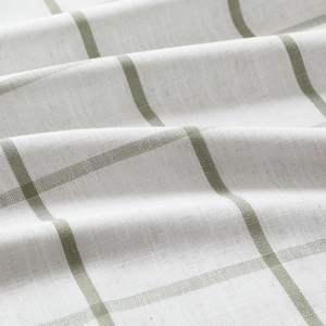 <strong>Sage</strong> <strong>Green</strong> Grommet Leaves Pattern Linen Thermal Insulated <strong>Blackout</strong> <strong>Curtains</strong> Modern Style All-Season for Bedroom Living Room - Product Image 5