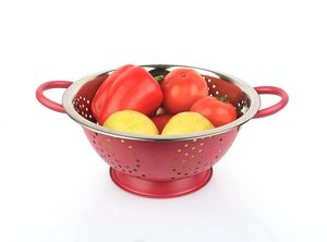 High Quality Stainless Steel Kitchen <b>Colander</b> Eco-Friendly Dishwasher Safe Commercial Use Vegetable Rice Strainer <b>Metal</b> Water - Product Image 6