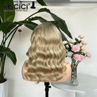 Perruque Lace Front HD Transparente 13x4 Cheveux Humains Vierges Vietnamiens Bruts Ondulés Blond Cendré Pré-Pluckée Fournisseur en Gros