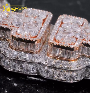 カスタム パーソナル ラッパー 3D ジュエリー 925シルバーチャーム トレンディペンダント フルアイスアウト モアッサナイト イニシャル ヒップホップ ペンダント - Product Image 5