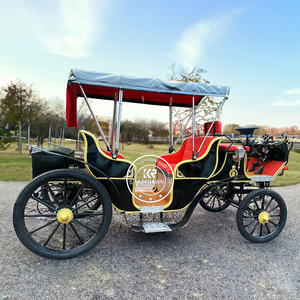 Chariot de transport vintage 2025 Royal, remorquable, pour caravane, charrette à chevaux, remorque alimentaire, mariage, en acier inoxydable et fibre de verre - Product Image 4