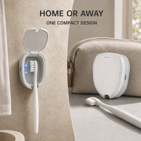 Étuis de brosse à dents personnalisables pour la maison et les voyages, support mural USB portable pour la désinfection des têtes de brosse à dents individuelles