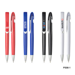 Stylet à bille en plastique avec écran imprimé personnalisé, stylo tactile - Product Image 1