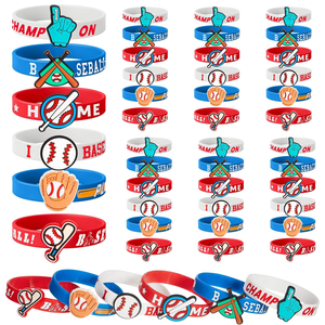 Bracelets en silicone <span class=keywords><strong>pour</strong></span> sports <span class=keywords><strong>de</strong></span> balle, personnalisés, imprimés, écologiques, promotionnels, cadeaux d'anniversaire originaux - Product Image 2