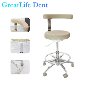 Silla de Trabajo para Dentistas Greatlife Dent, Silla Giratoria Móvil para Dentistas, para Uso en Laboratorios Dentales, Hospitales y Clínicas - Product Image 6