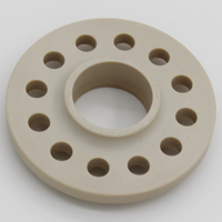 Disque à bride léger en PEEK usiné avec précision par CNC pour équipement semi-conducteur