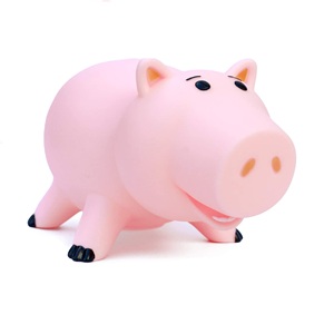 <span class=keywords><strong>Tirelire</strong></span> Petit Cochon Rose en Vinyle PVC ABS Personnalisé d'usine OEM Dessin Animé Anime Figurines Collection Jouets en Plastique - Product Image 2