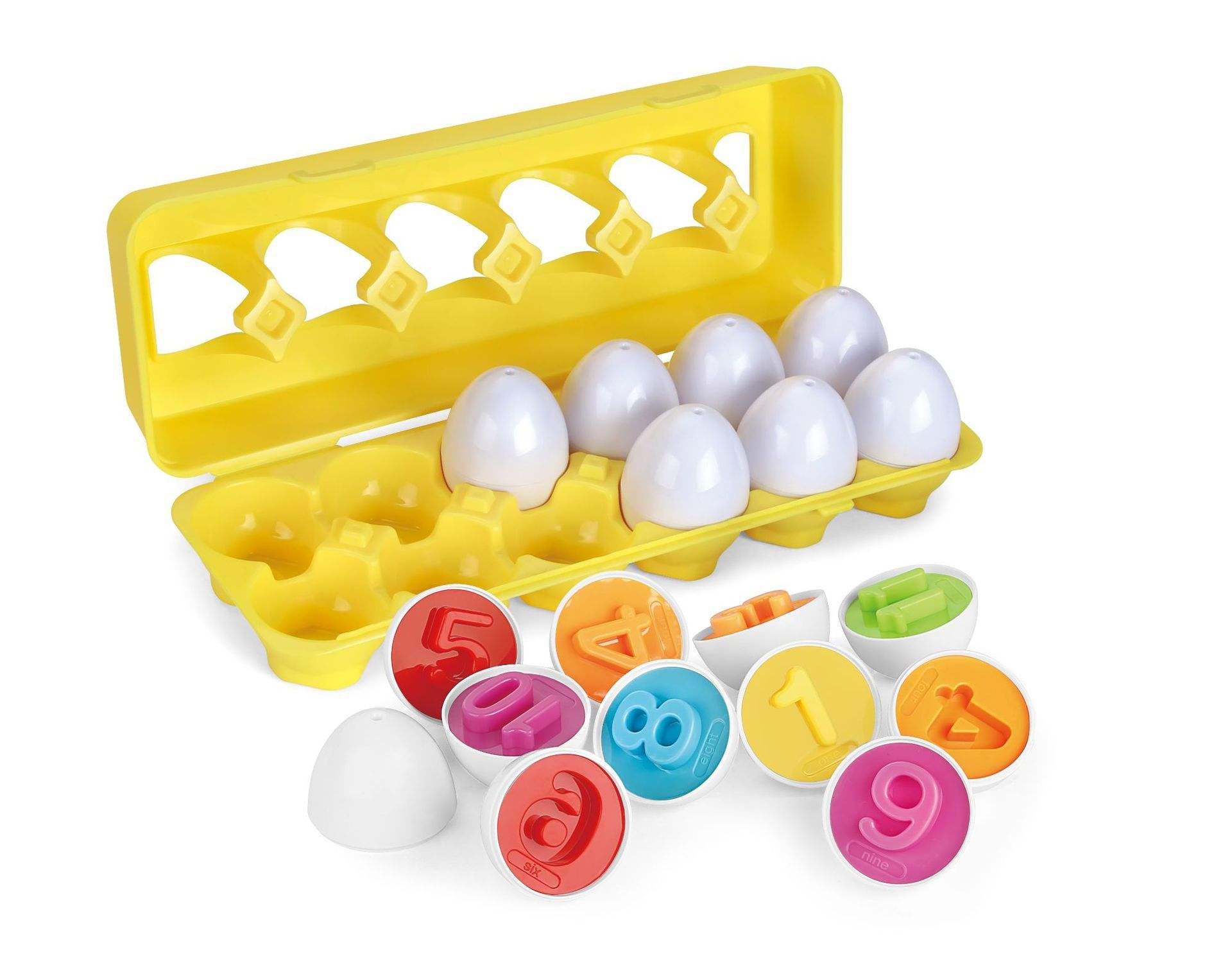12pcs eggs(numebrs)-Random outer packaging