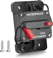 Interruptor de Circuito Manual de Reinicio en Línea de 12V-48V CC, a Prueba de Polvo, Seguro, 30A 60A 150A 100A 200A 250A 300A, para Coche, Barco y Embarcaciones Marinas