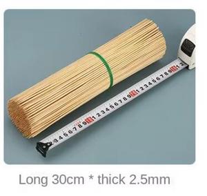 Brochettes en bambou biodégradables jetables de haute qualité, écologiques, résistantes à <span class=keywords><strong>la</strong></span> chaleur, 30 cm, pour barbecue au charbon de bois en plein air - Product Image 4